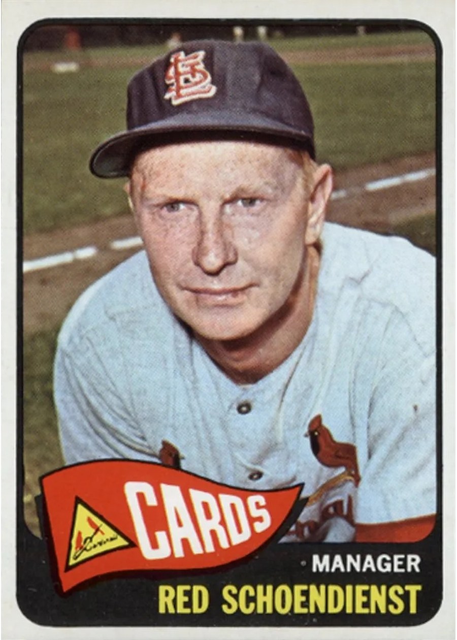 1965 Topps #556 Red Schoendienst, St. Louis Cardinals