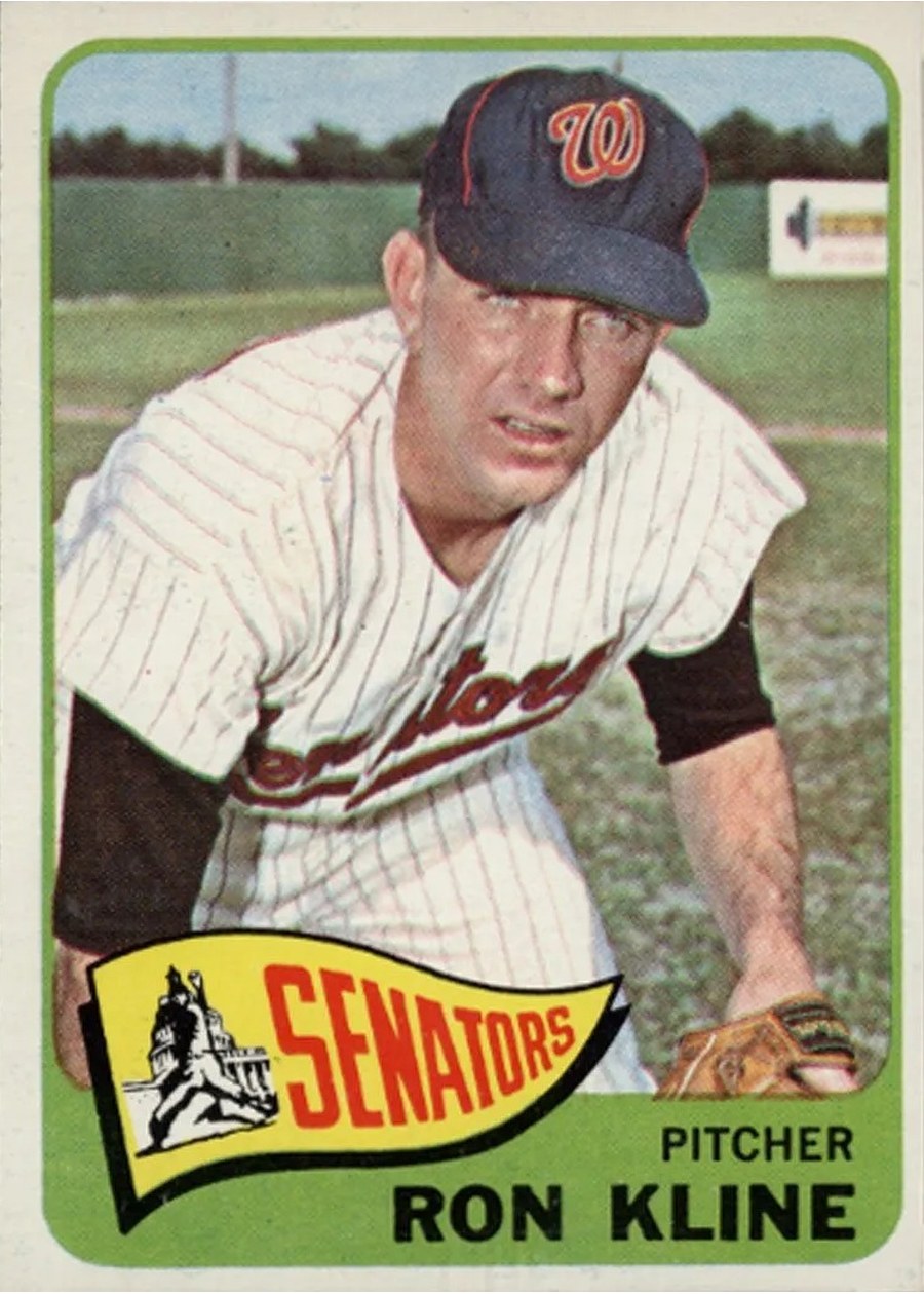 1965 Topps #56 Ron Kline, Washington Senators