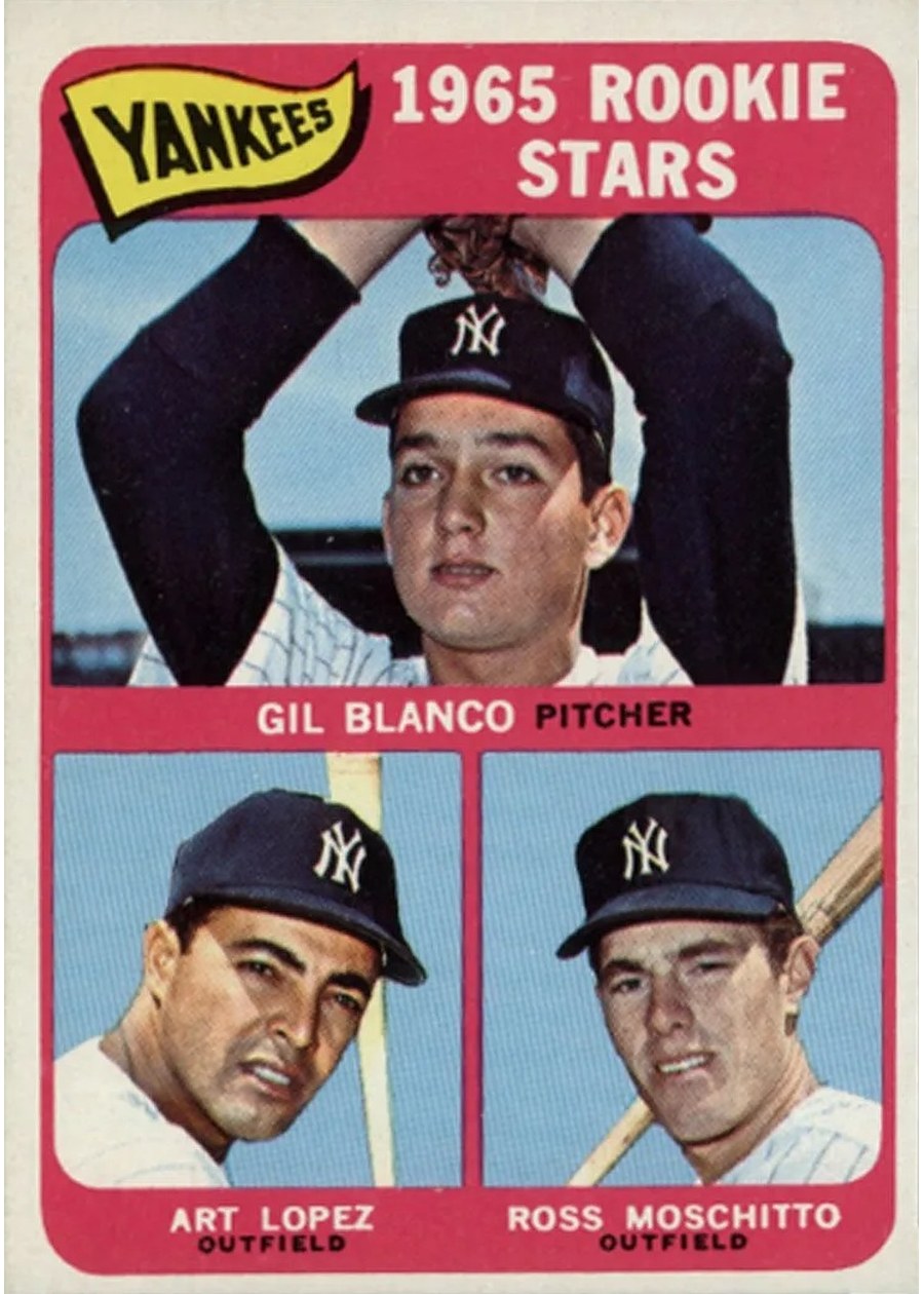 1965 Topps #566 Yankees 1965 Rookie Stars, New York Yankees