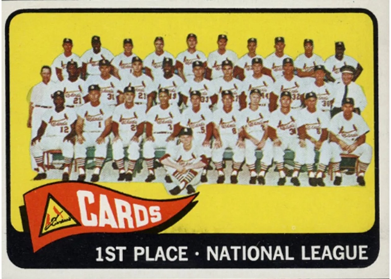 1965 Topps #57 St. Louis Cardinals