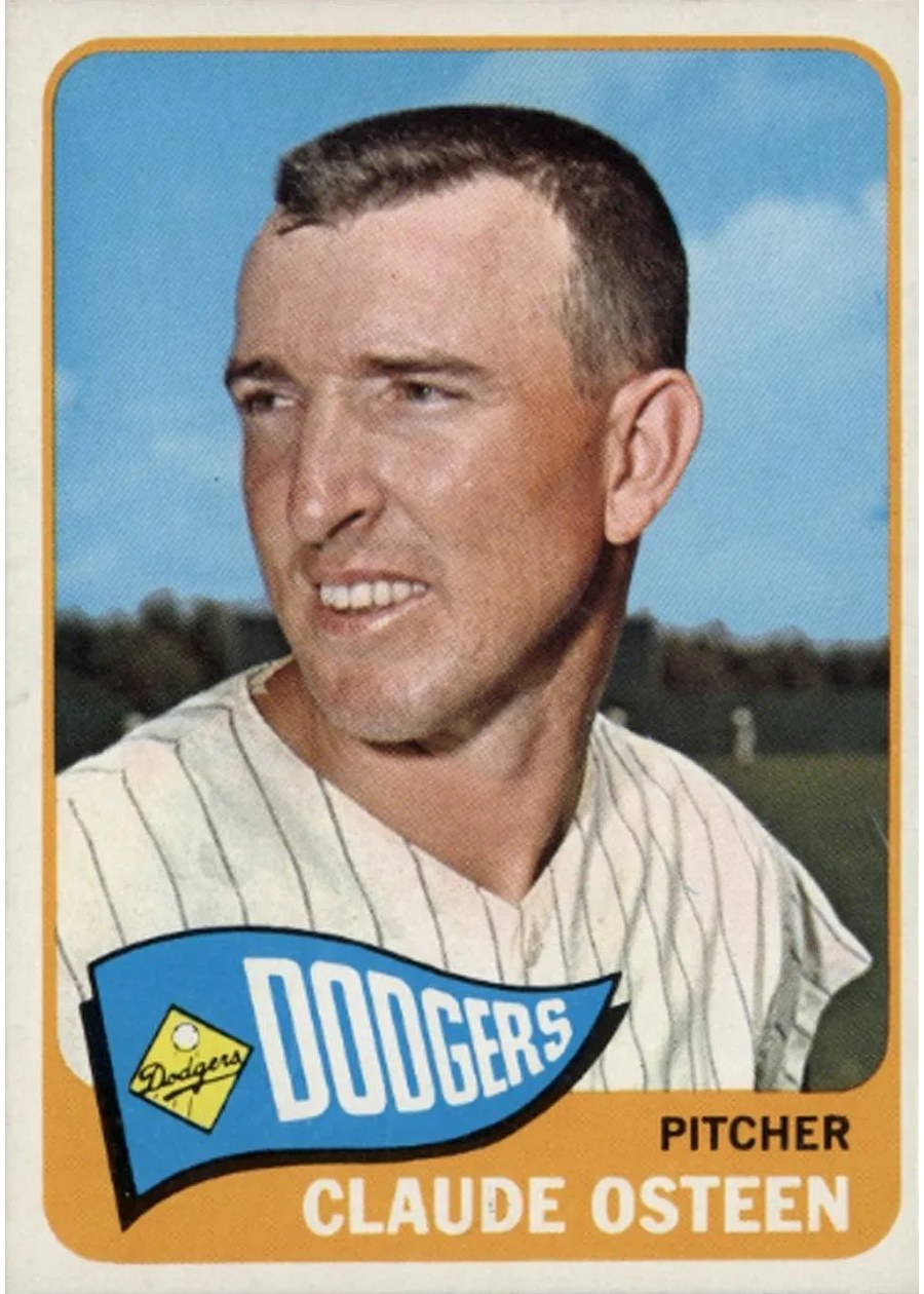 1965 Topps #570 Claude Osteen, Los Angeles Dodgers