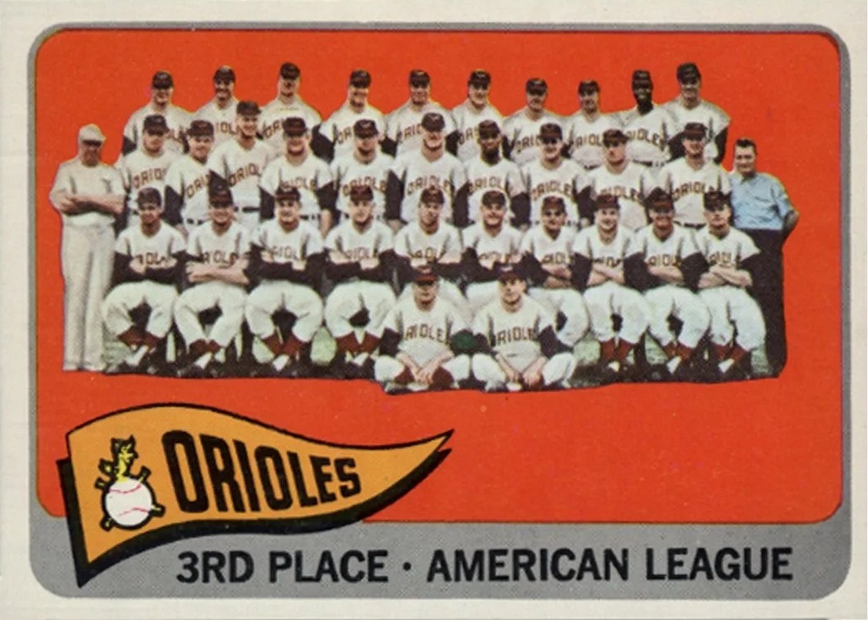 1965 Topps #572 Baltimore Orioles