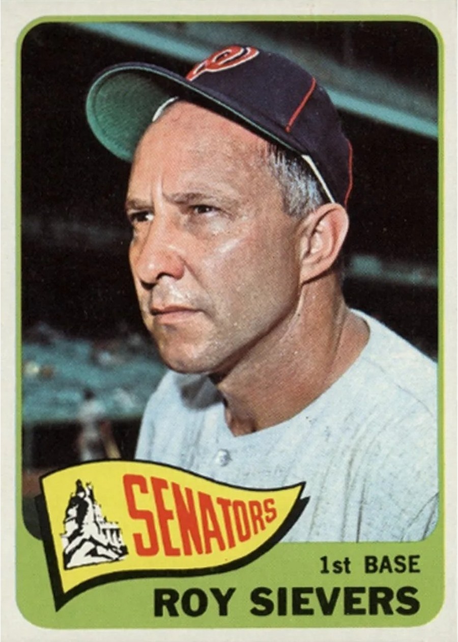 1965 Topps #574 Roy Sievers, Washington Senators