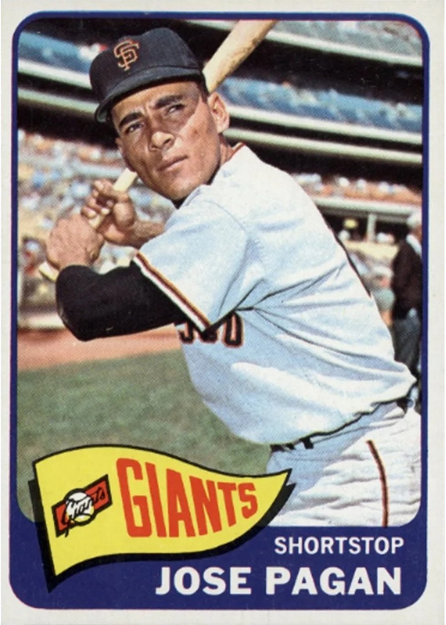 1965 Topps #575 Jose Pagan, San Francisco Giants
