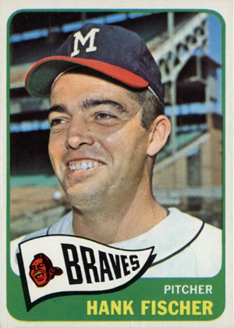 1965 Topps #585 Hank Fischer, Milwaukee Braves