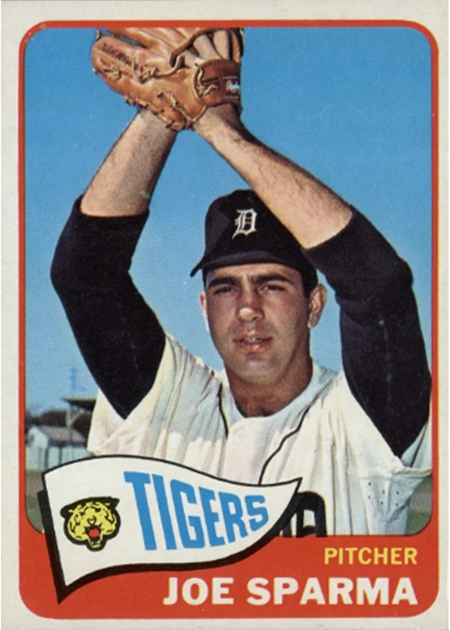 1965 Topps #587 Joe Sparma, Detroit Tigers