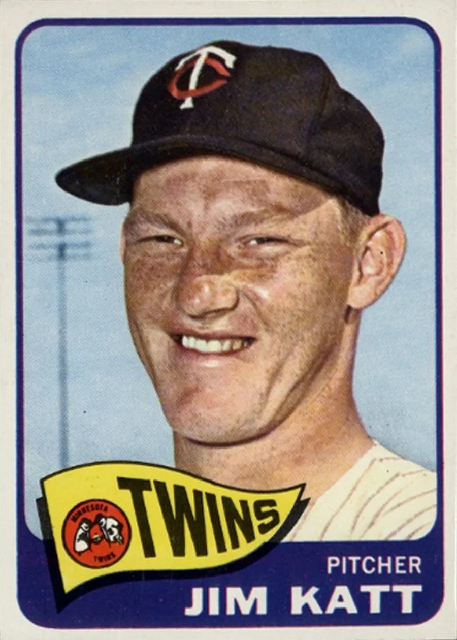 1965 Topps #62 Jim Kaat, Minnesota Twins