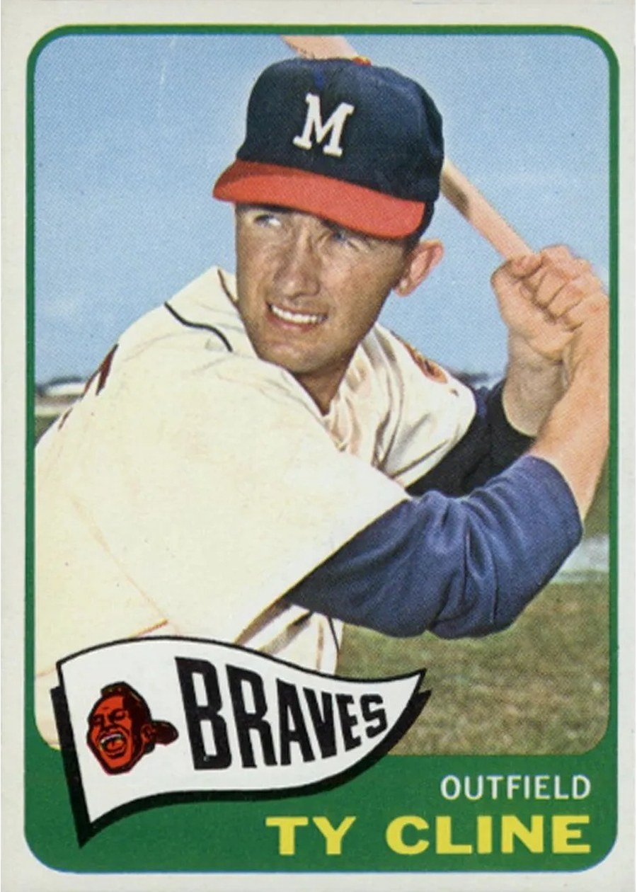 1965 Topps #63 Ty Cline, Milwaukee Braves