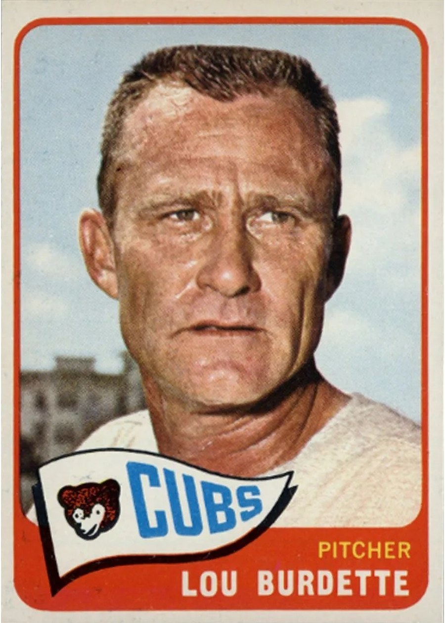 1965 Topps #64 Lou Burdette, Chicago Cubs