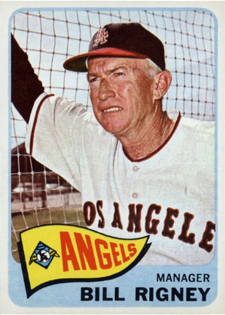 1965 Topps #66 Bill Rigney, Los Angeles Angels
