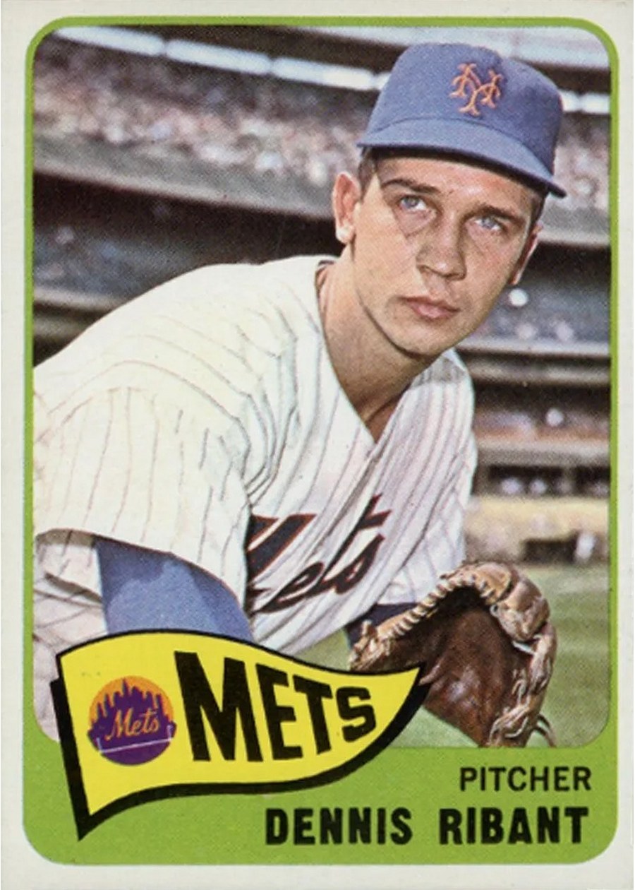 1965 Topps #73 Dennis Ribant, New York Mets