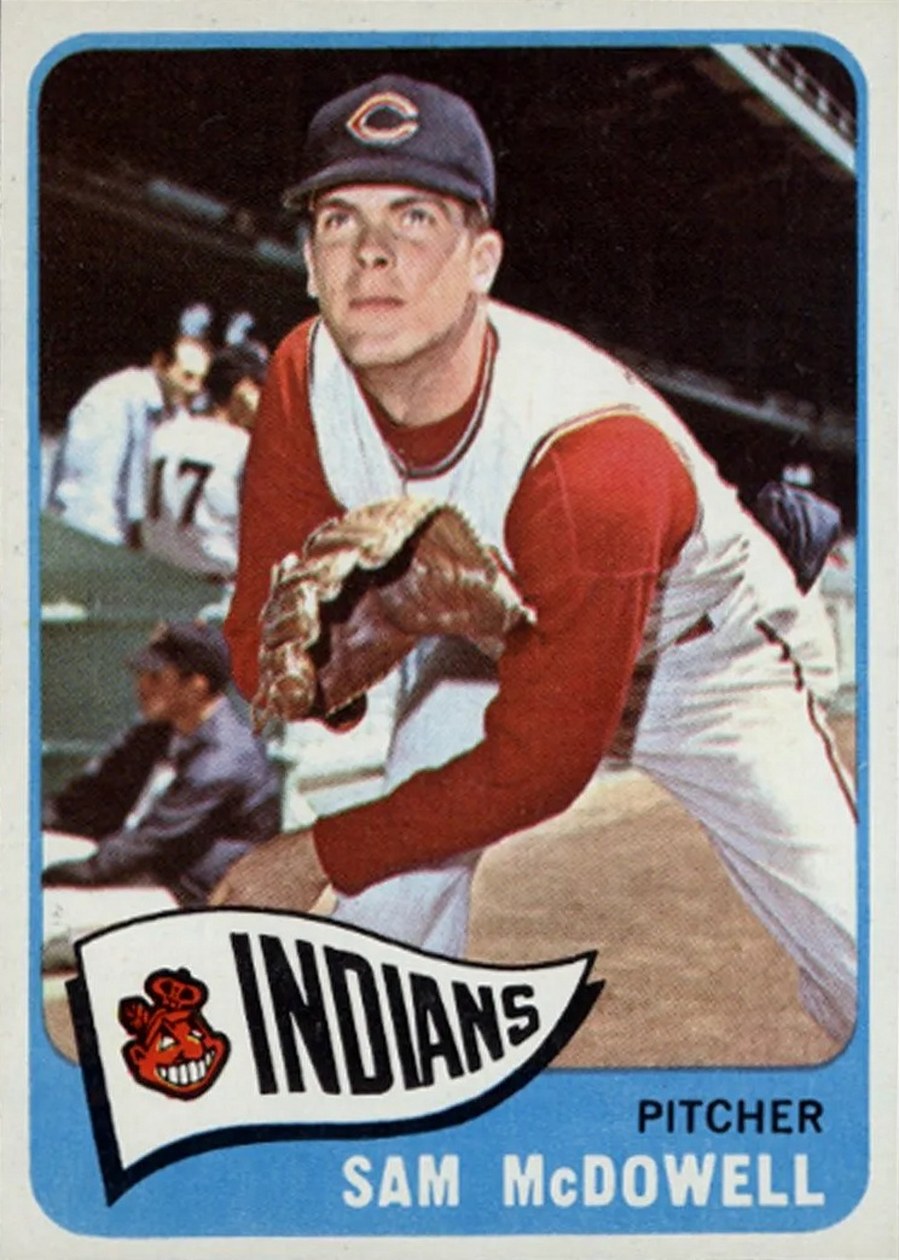 1965 Topps #76 Sam McDowell, Cleveland Indians