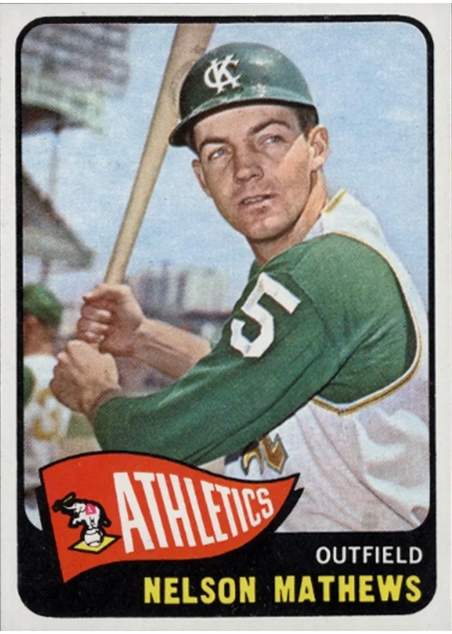 1965 Topps #87 Nelson Mathews, Kansas City Athletics