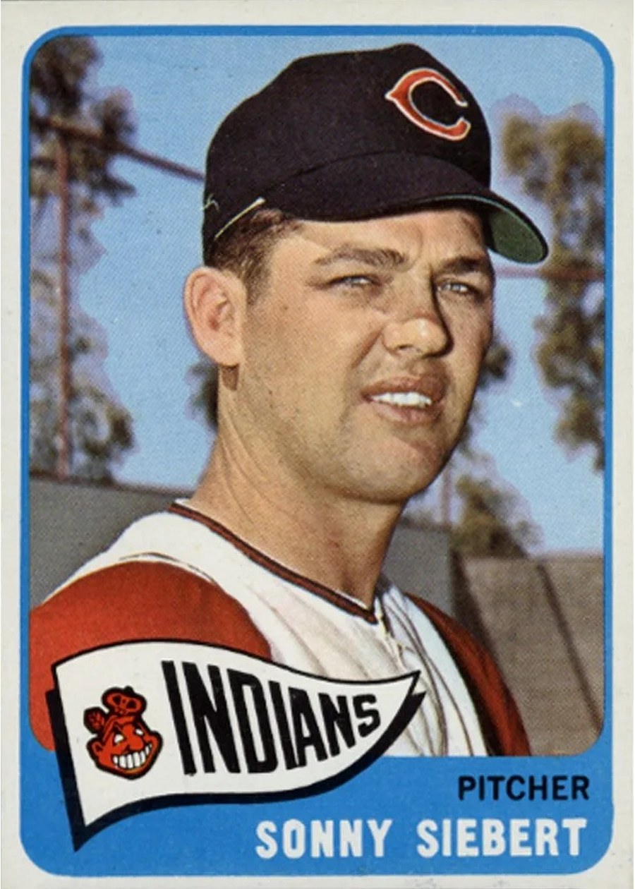 1965 Topps #96 Sonny Siebert, Cleveland Indians