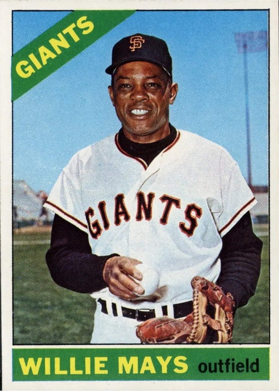 1966 Topps #1 Willie Mays, San Francisco Giants