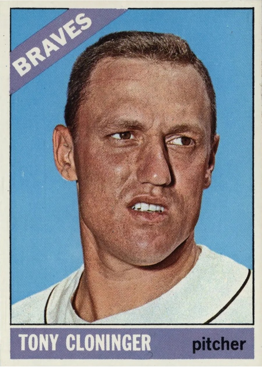 1966 Topps #10 Tony Cloninger, Atlanta Braves
