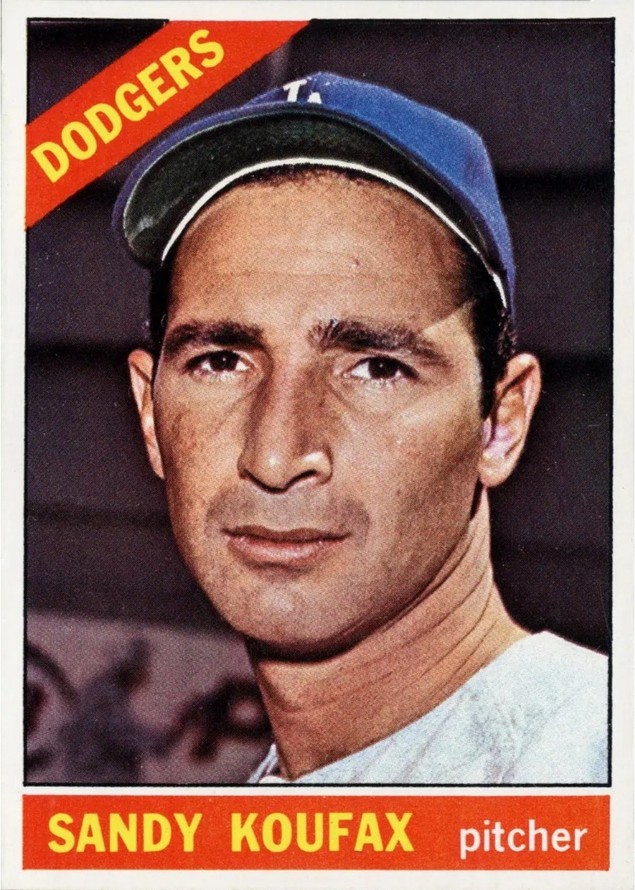 1966 Topps #100 Sandy Koufax, Los Angeles Dodgers