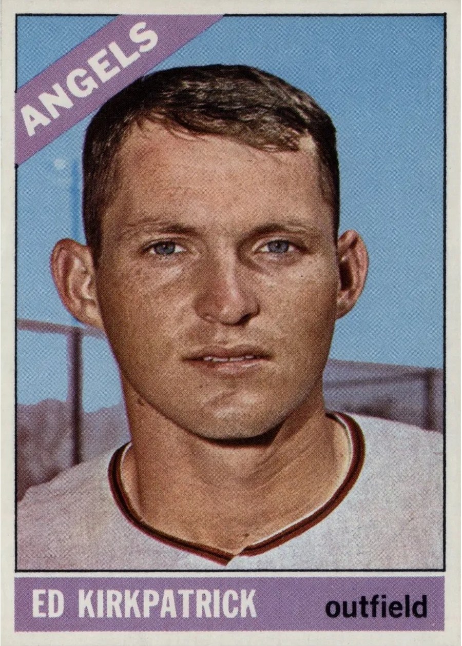 1966 Topps #102 Ed Kirkpatrick, California Angels