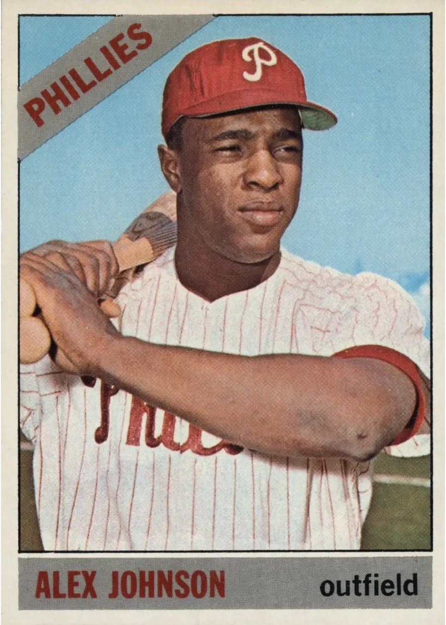 1966 Topps #104 Alex Johnson, Philadelphia Phillies