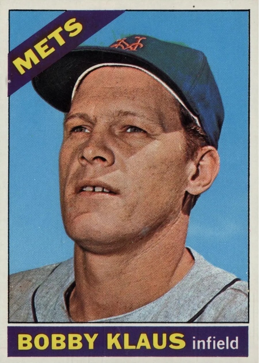 1966 Topps #108 Bobby Klaus, New York Mets
