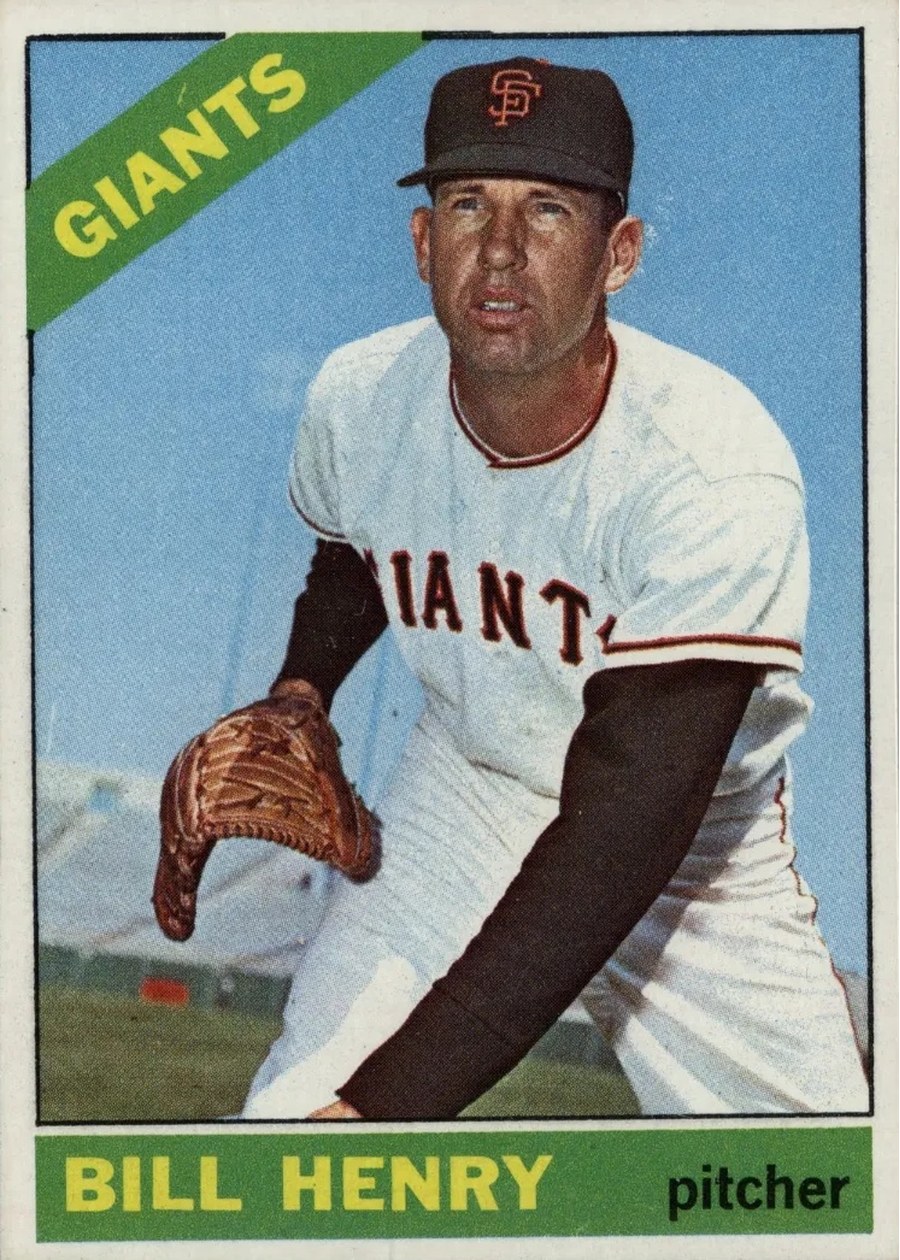 1966 Topps #115 Bill Henry, San Francisco Giants