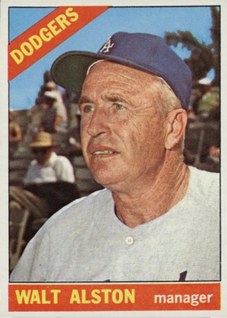 1966 Topps #116 Walt Alston, Los Angeles Dodgers