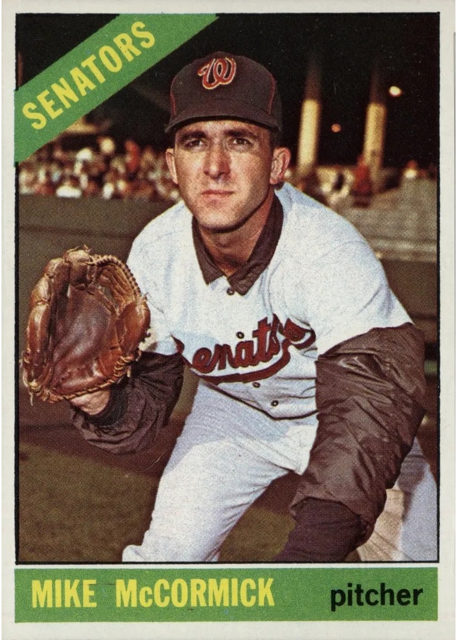 1966 Topps #118 Mike McCormick, Washington Senators