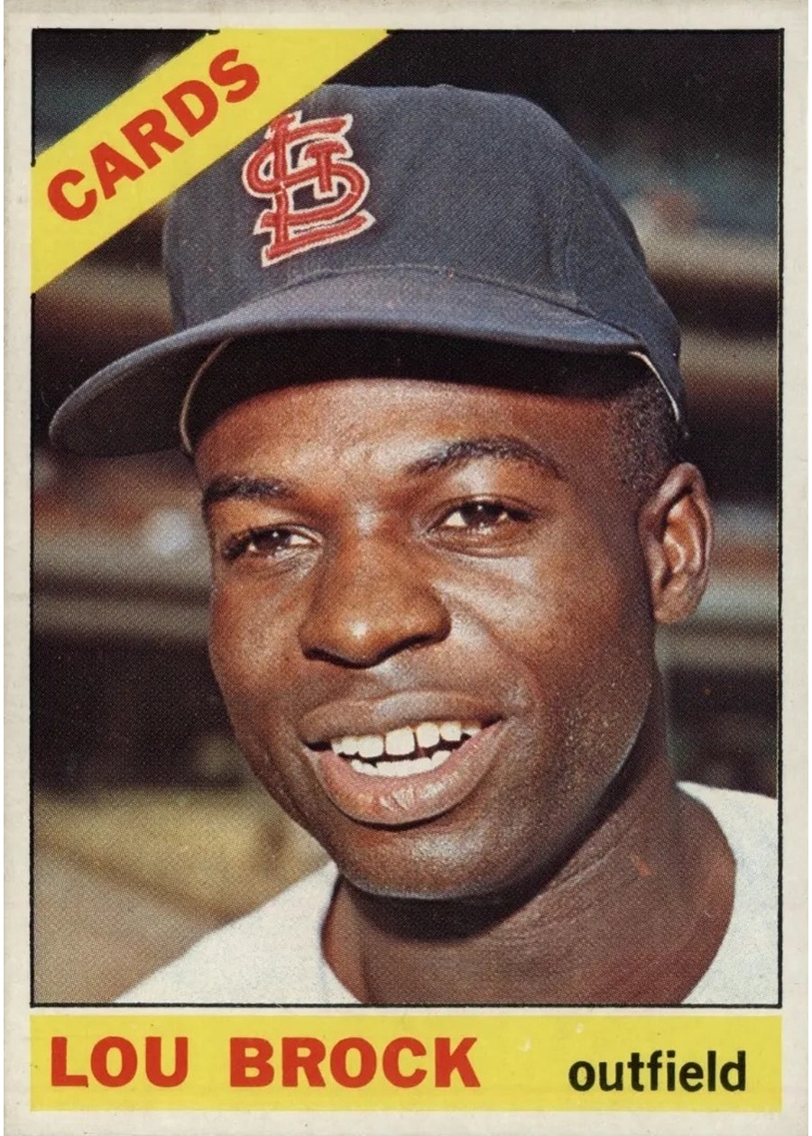 1966 Topps #125 Lou Brock, St. Louis Cardinals