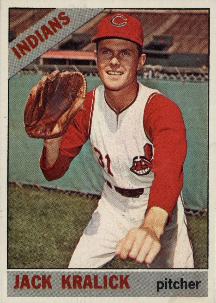 1966 Topps #129 Jack Kralick, Cleveland Indians