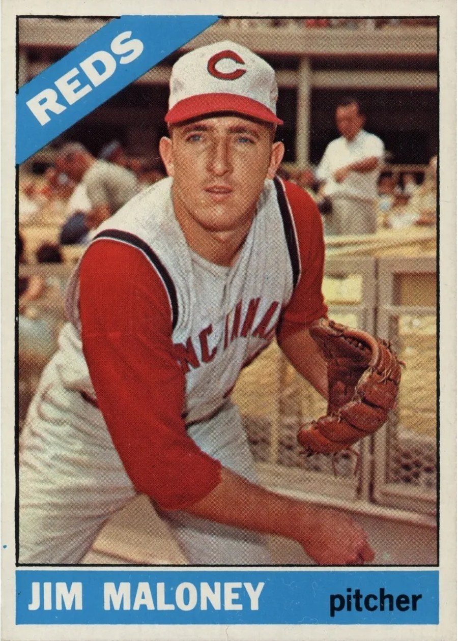 1966 Topps #140 Jim Maloney, Cincinnati Reds