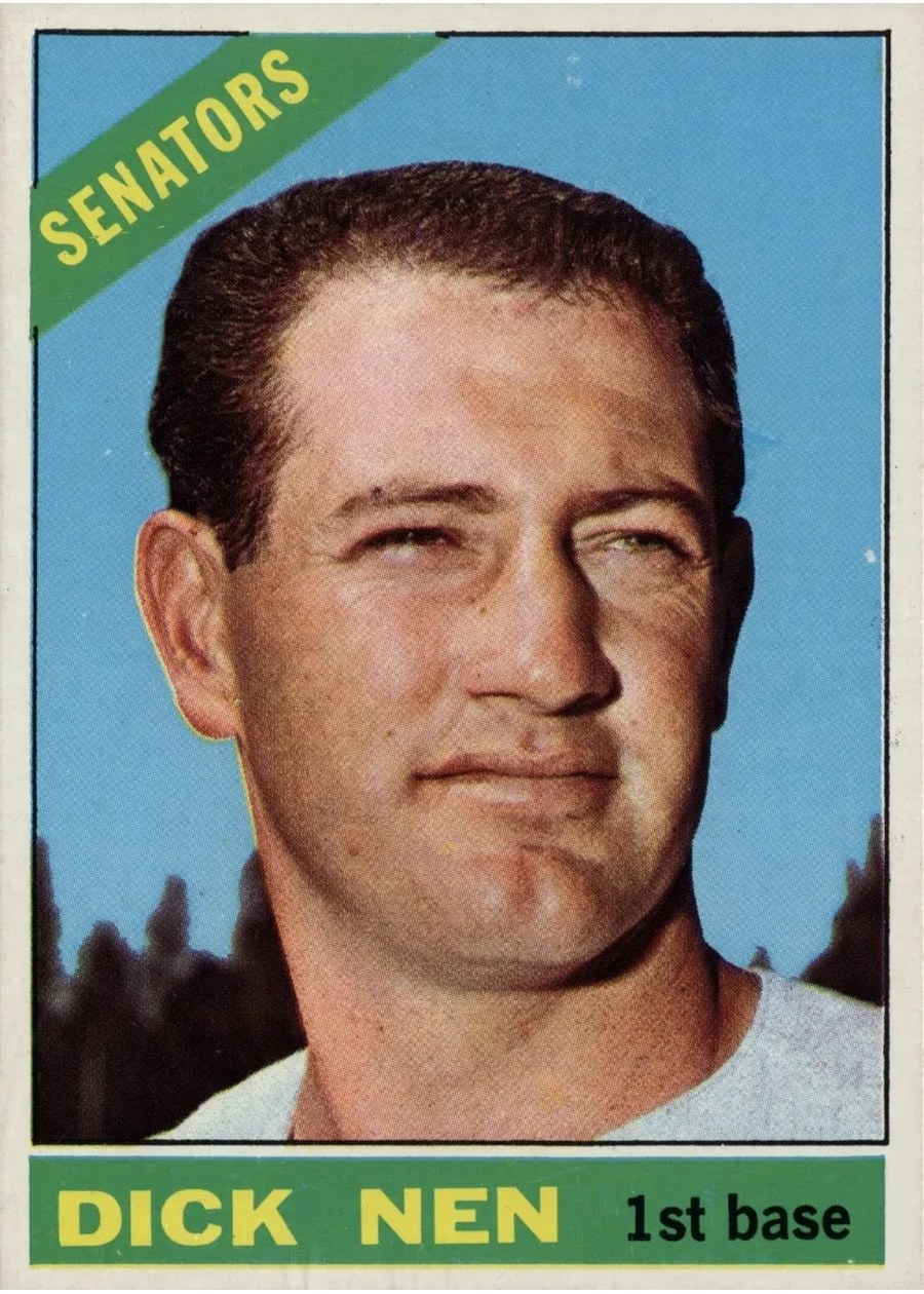 1966 Topps #149 Dick Nen, Washington Senators