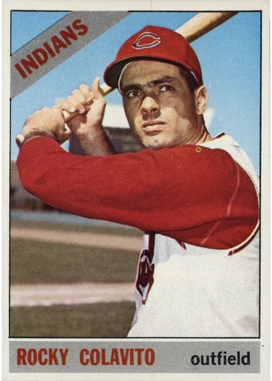 1966 Topps #150 Rocky Colavito, Cleveland Indians