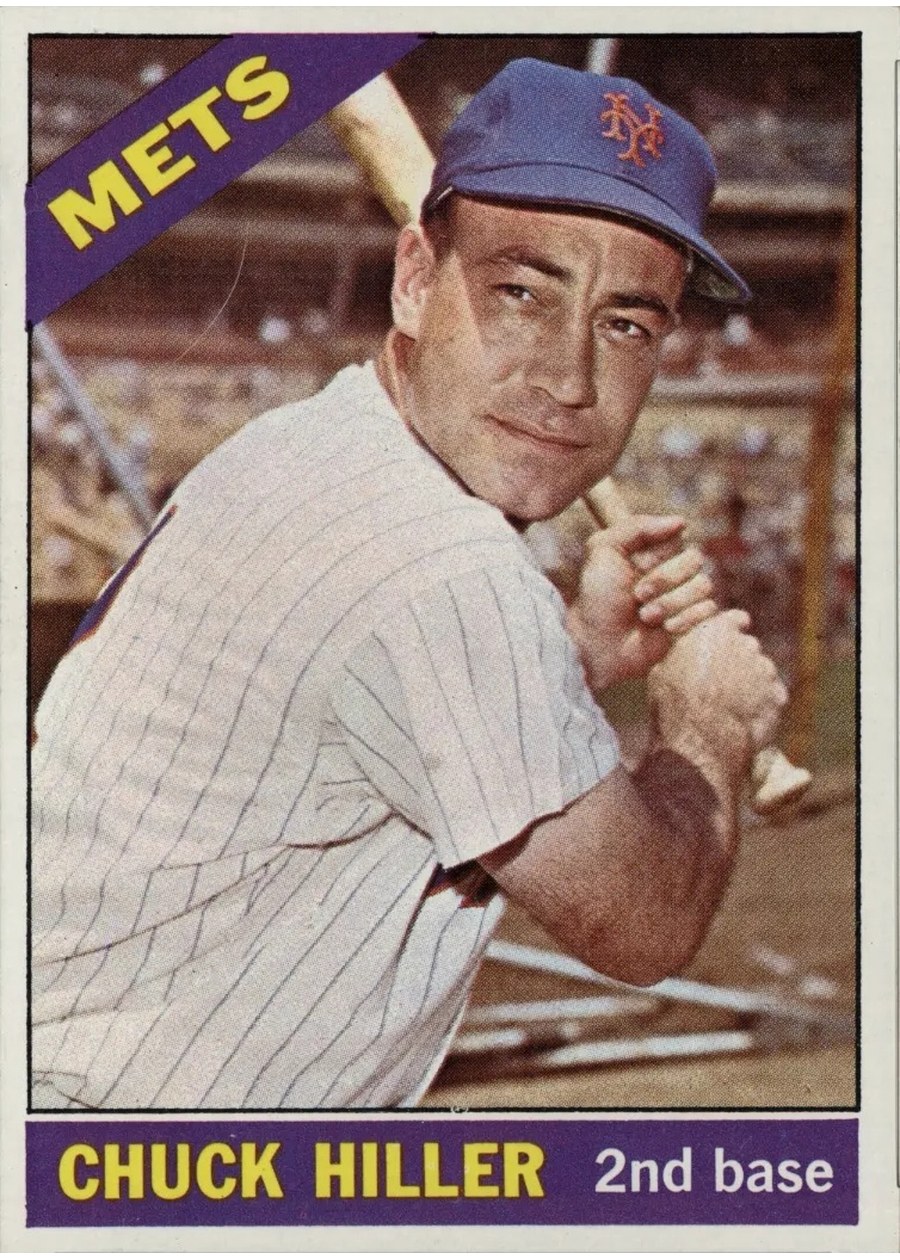 1966 Topps #154 Chuck Hiller, New York Mets