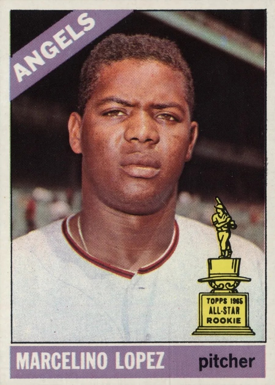 1966 Topps #155 Marcelino Lopez, California Angels
