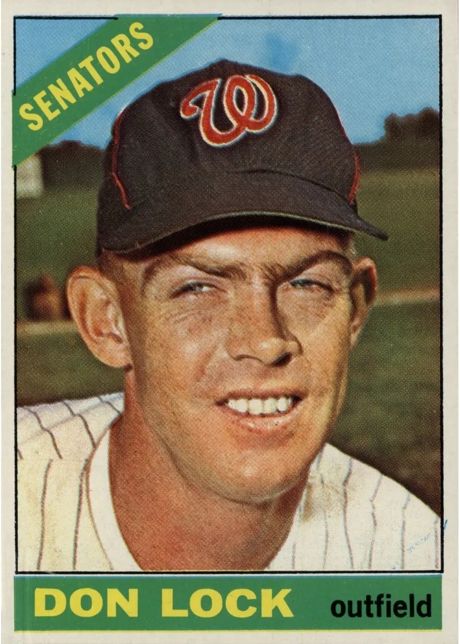 1966 Topps #165 Don Lock, Washington Senators