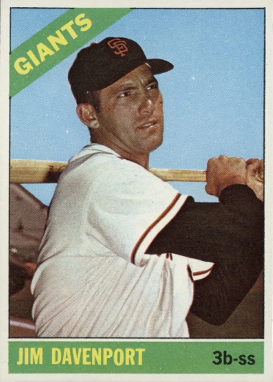 1966 Topps #176 Jim Davenport, San Francisco Giants