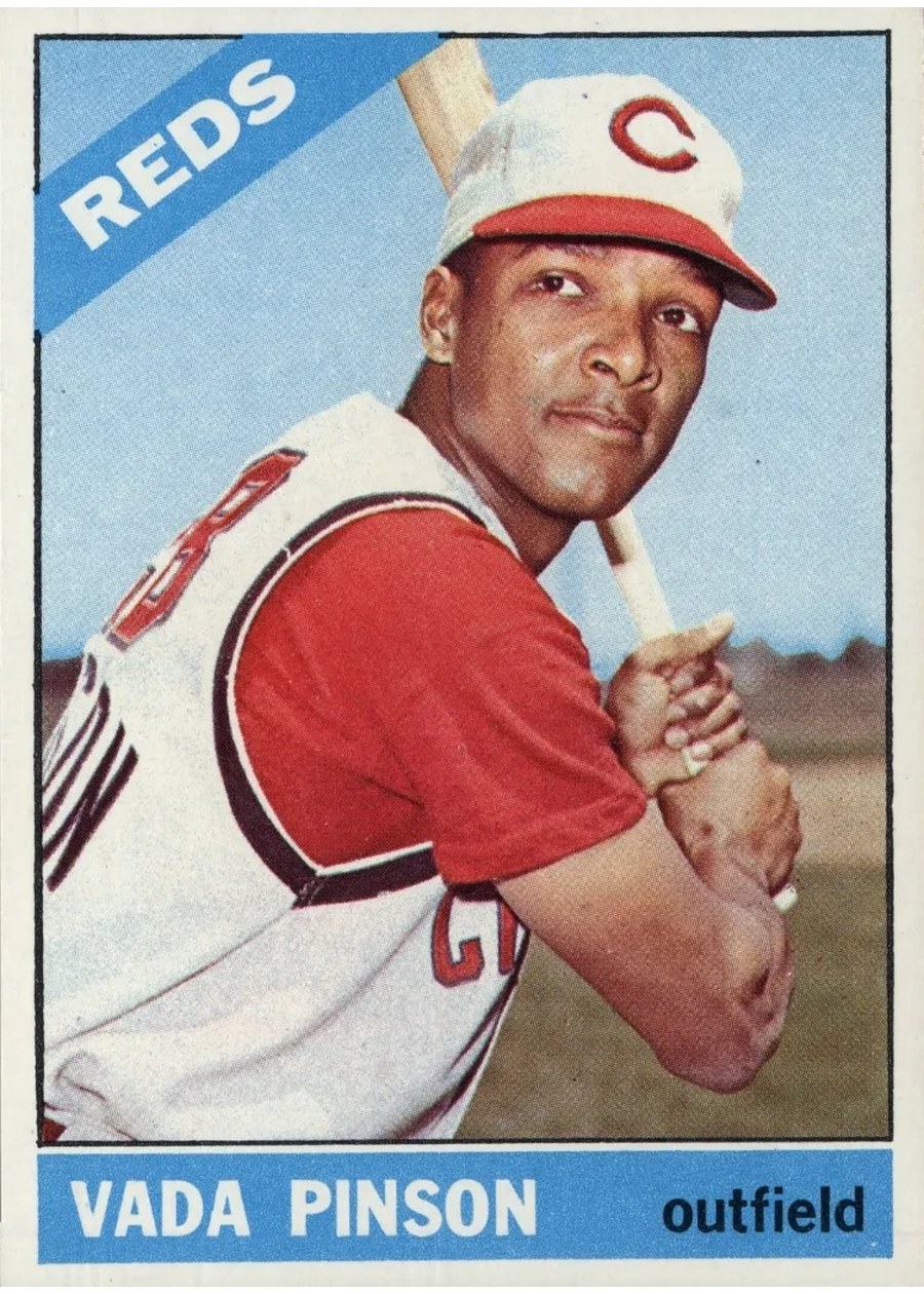 1966 Topps #180 Vada Pinson, Cincinnati Reds