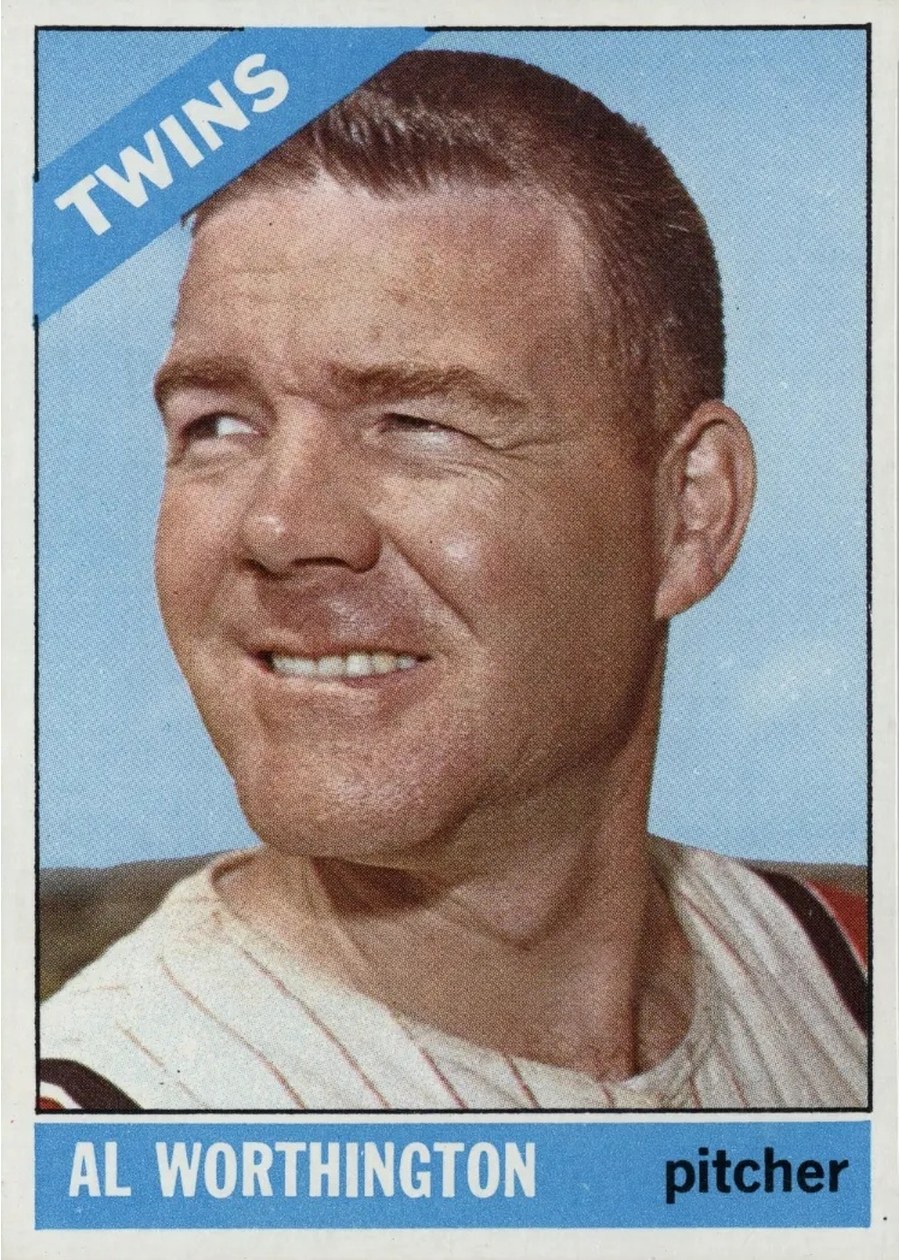 1966 Topps #181 Al Worthington, Minnesota Twins