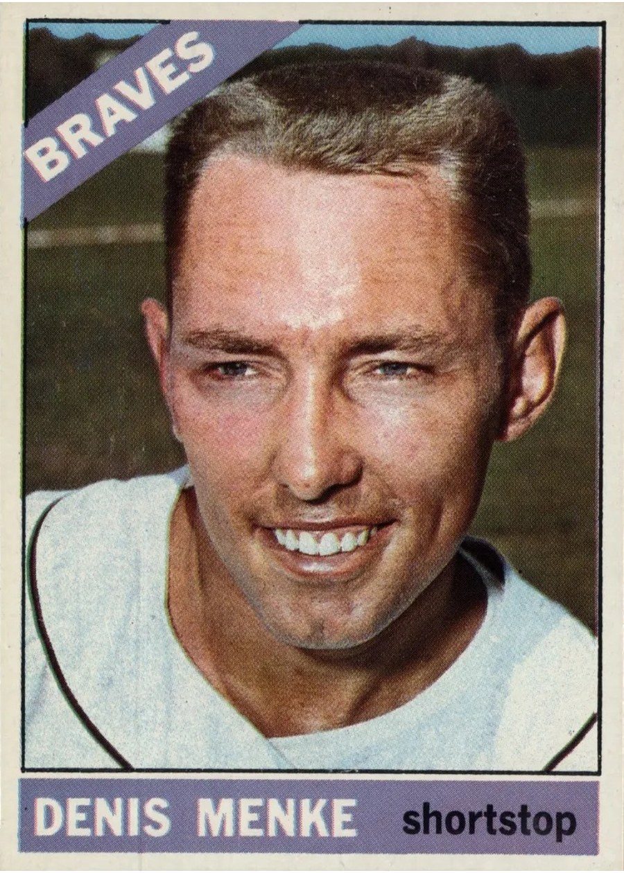1966 Topps #184 Denis Menke, Atlanta Braves