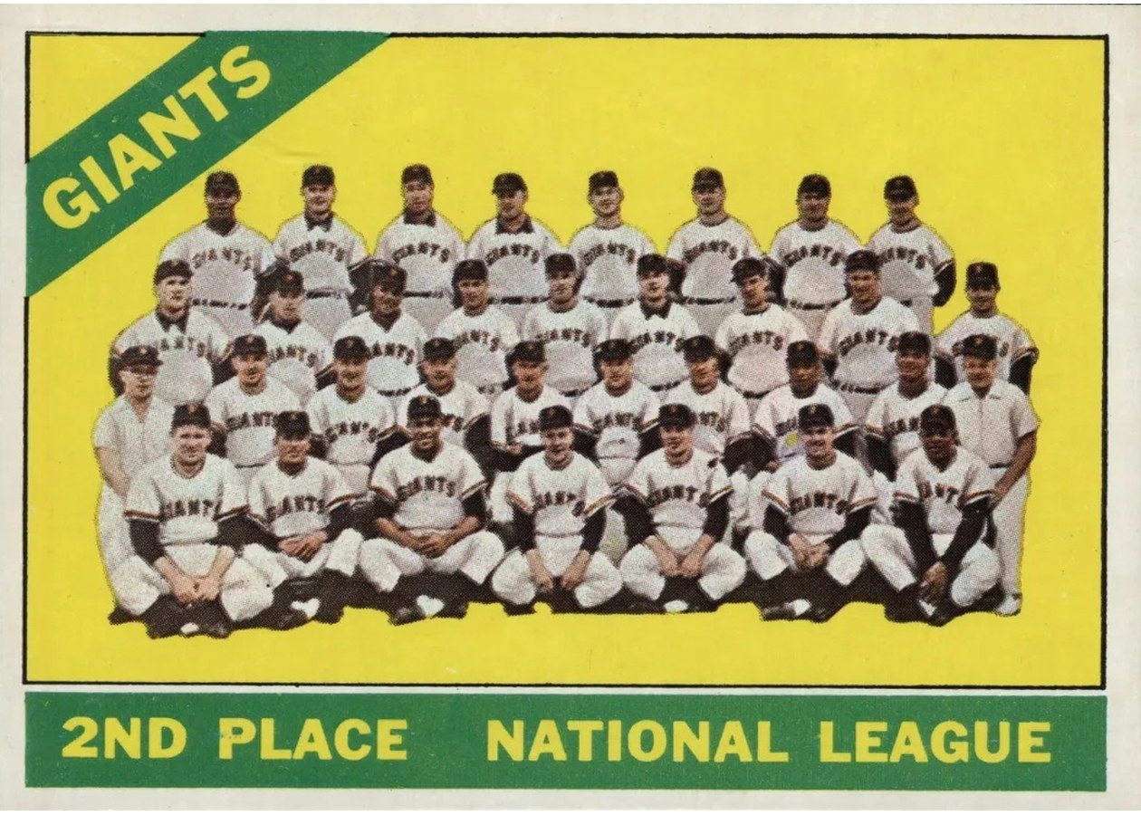 1966 Topps #19 San Francisco Giants