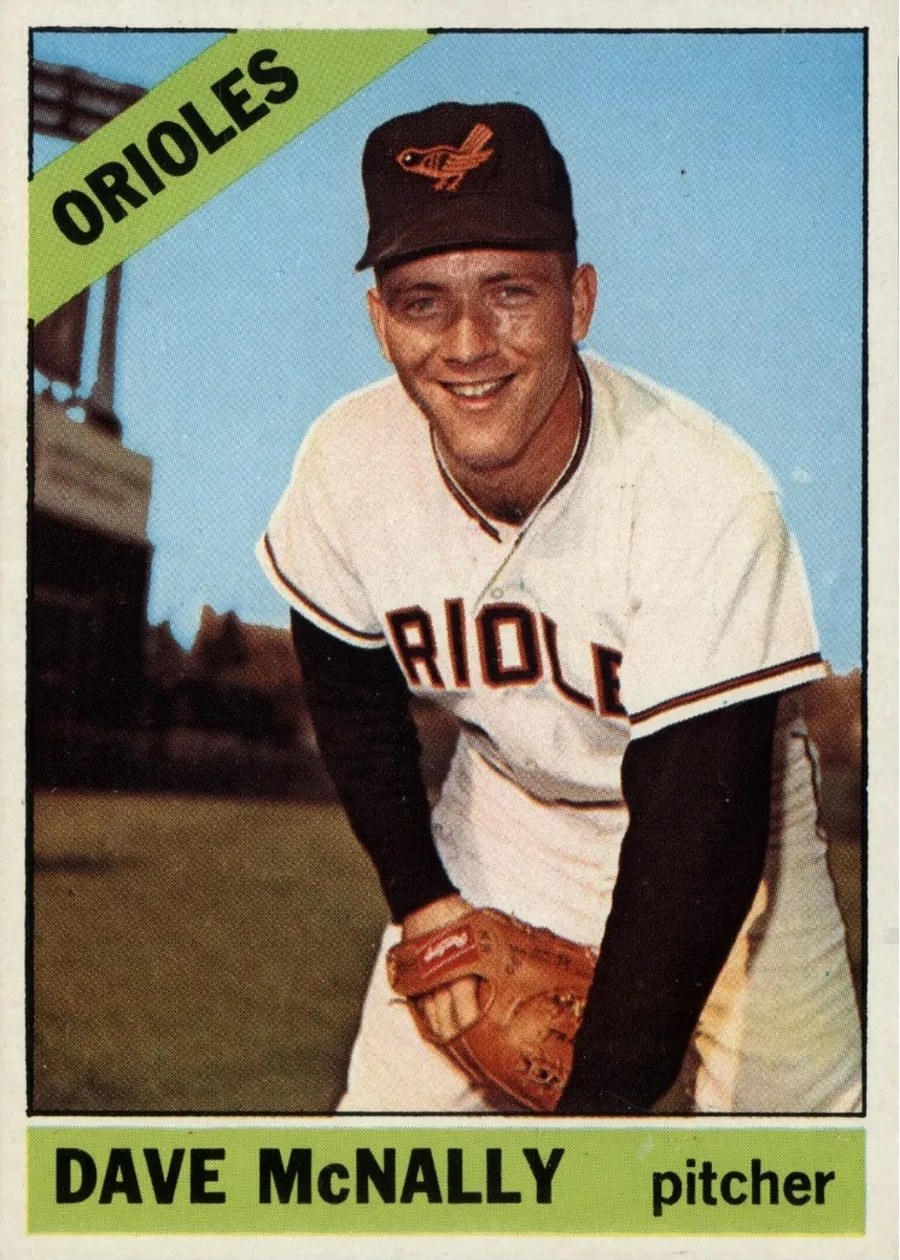 1966 Topps #193 Dave McNally, Baltimore Orioles