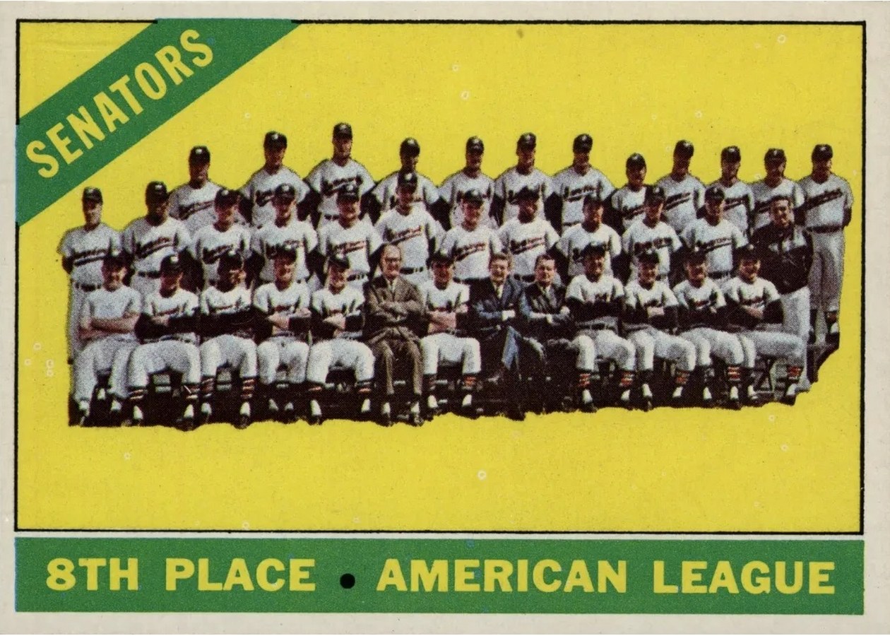 1966 Topps #194 Washington Senators