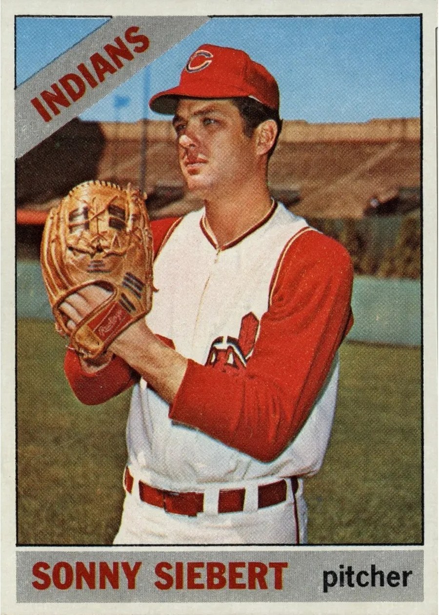 1966 Topps #197 Sonny Siebert, Cleveland Indians