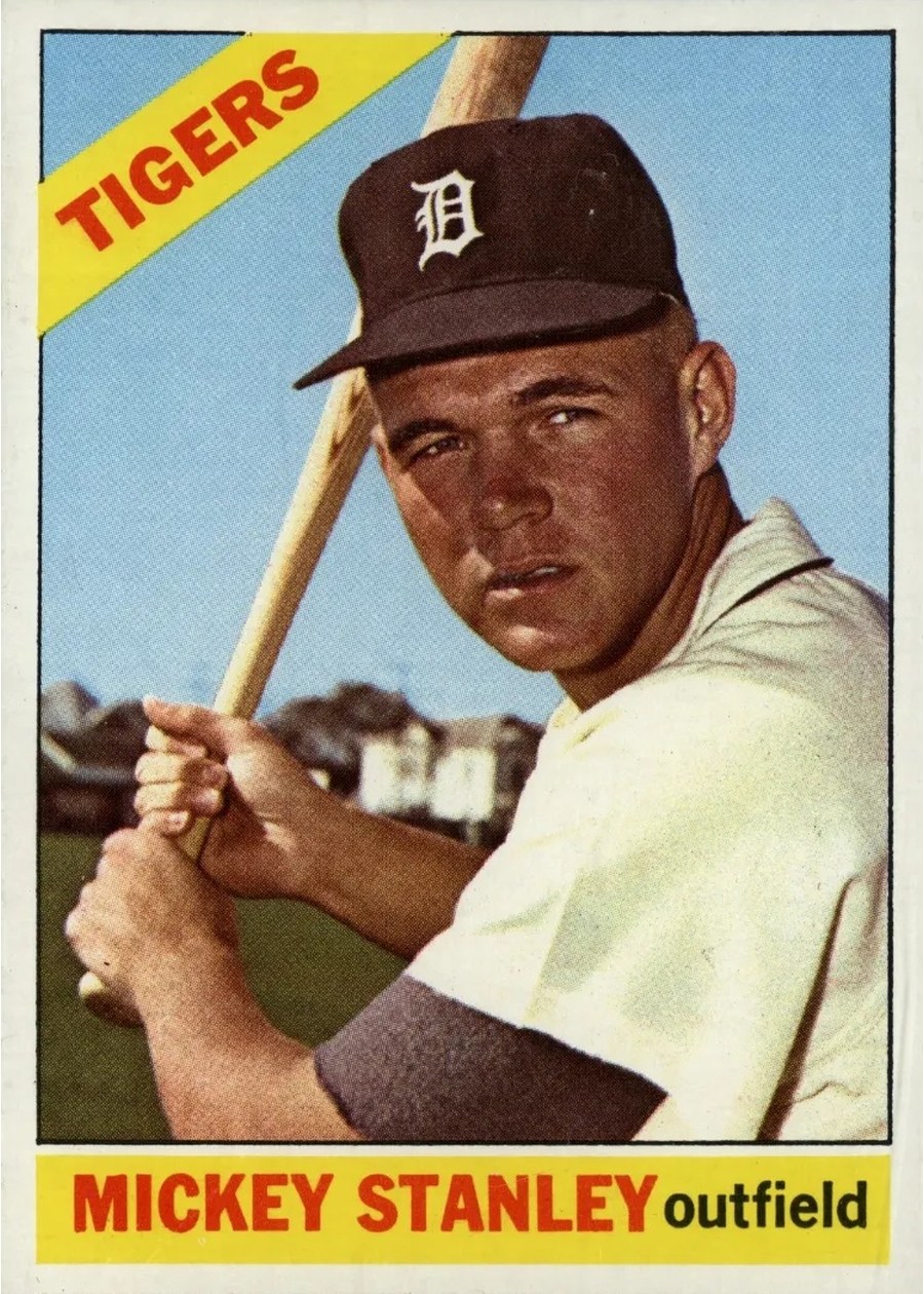 1966 Topps #198 Mickey Stanley, Detroit Tigers