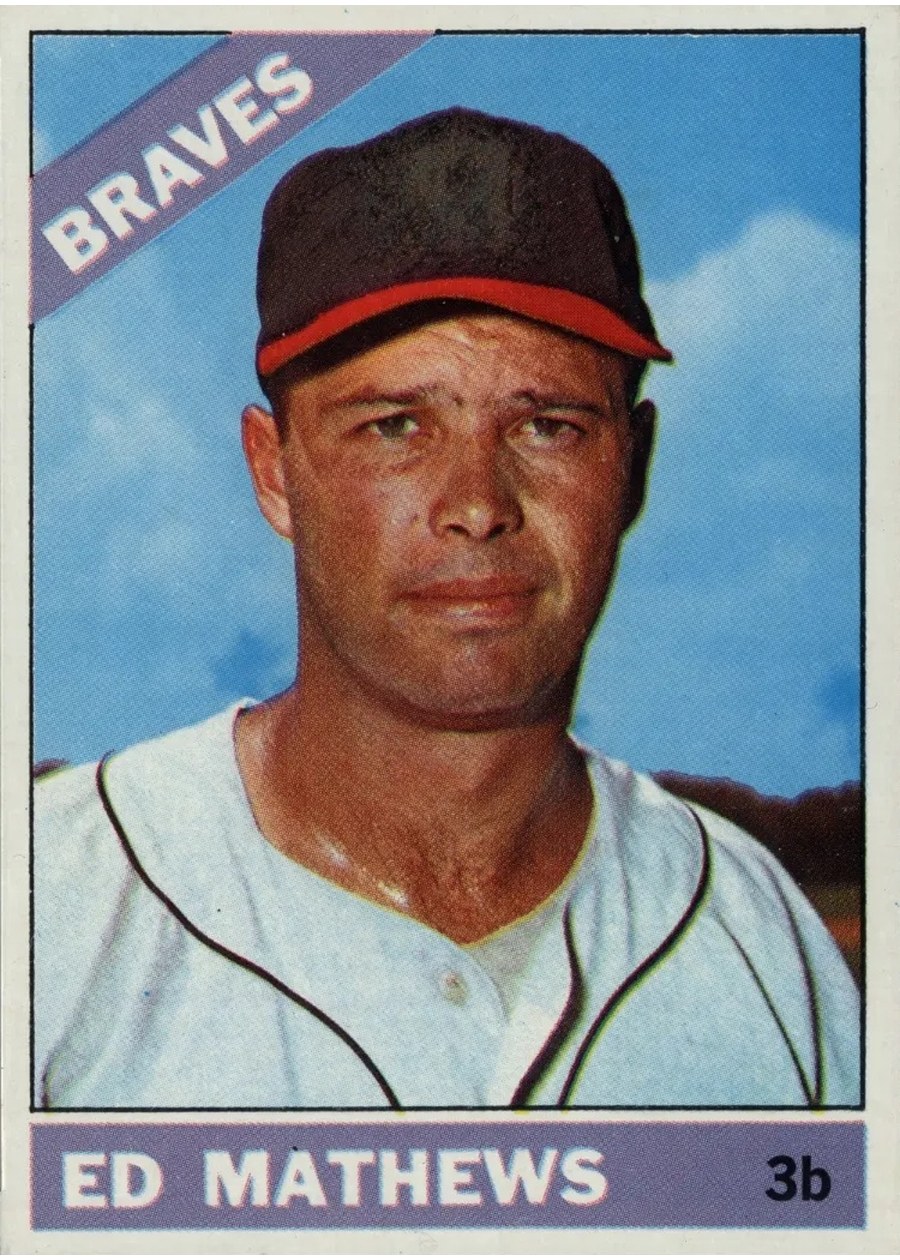 1966 Topps #200 Ed Mathews, Atlanta Braves