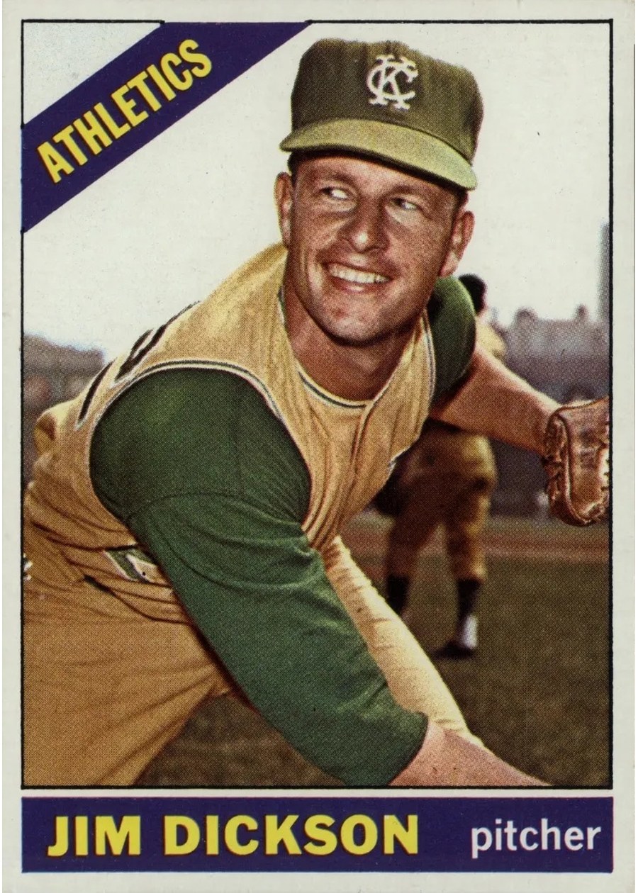 1966 Topps #201 Jim Dickson, Kansas City Athletics