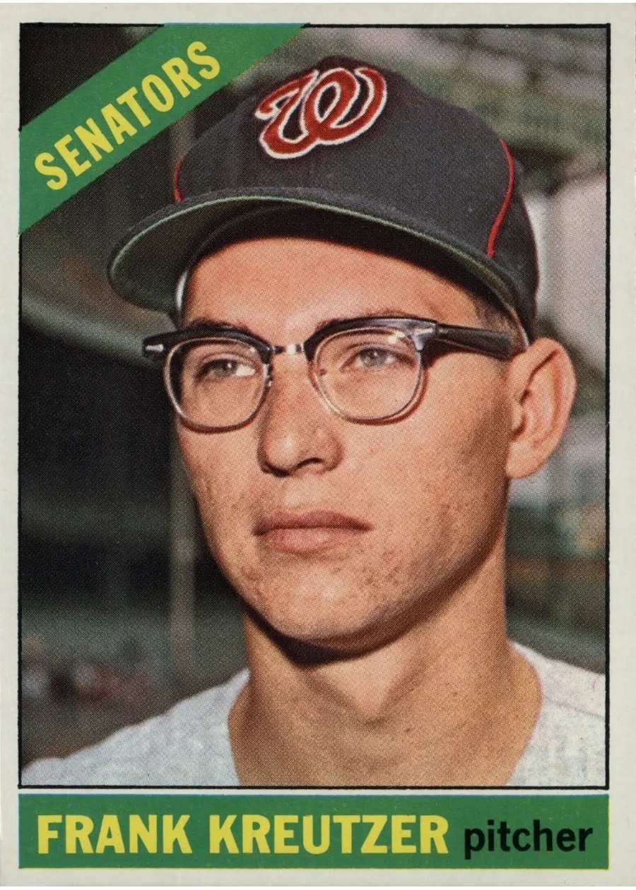 1966 Topps #211 Frank Kreutzer, Washington Senators