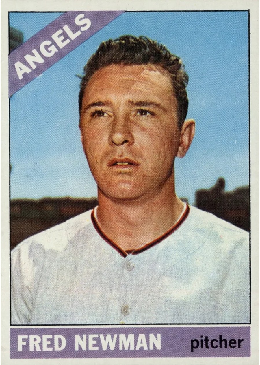 1966 Topps #213 Fred Newman, California Angels