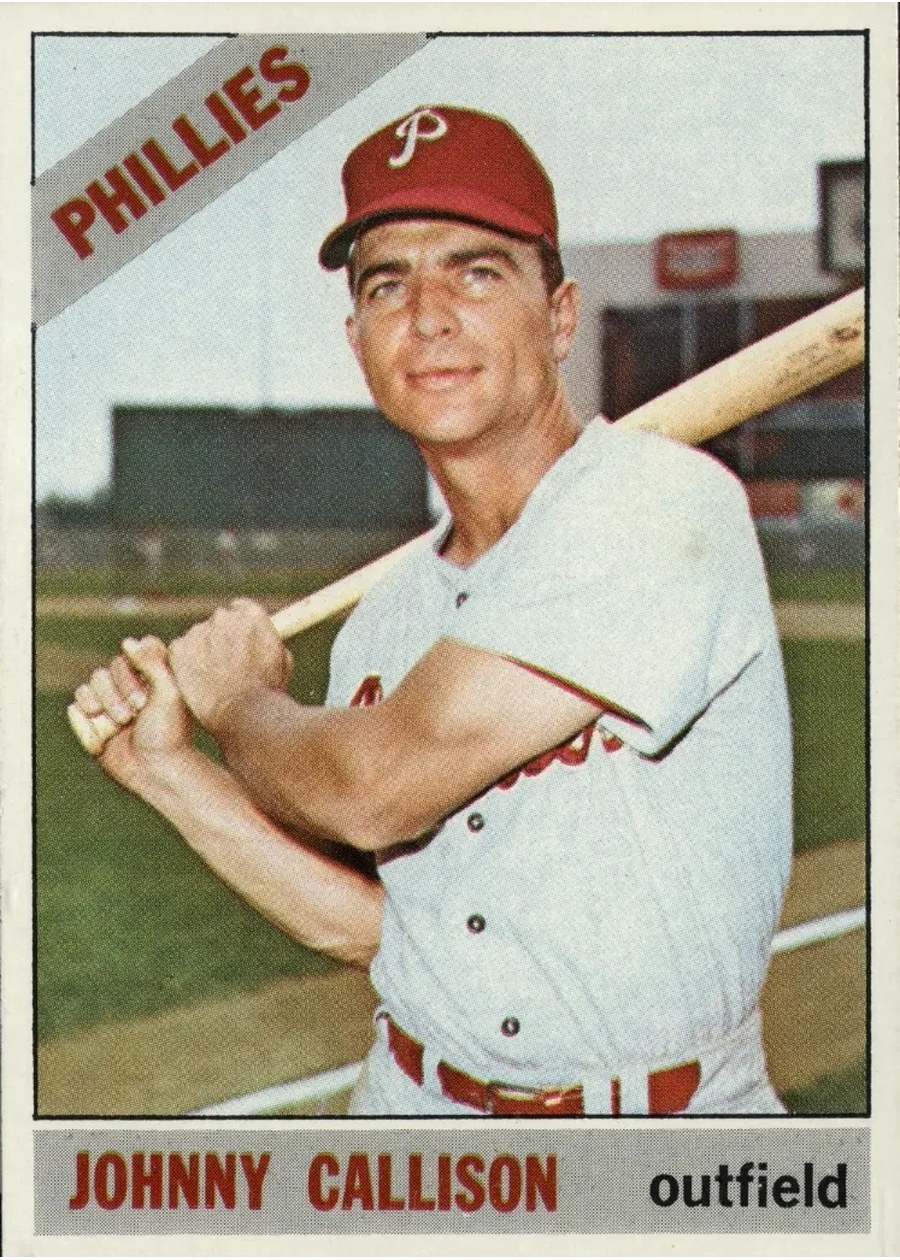 1966 Topps #230 Johnny Callison, Philadelphia Phillies