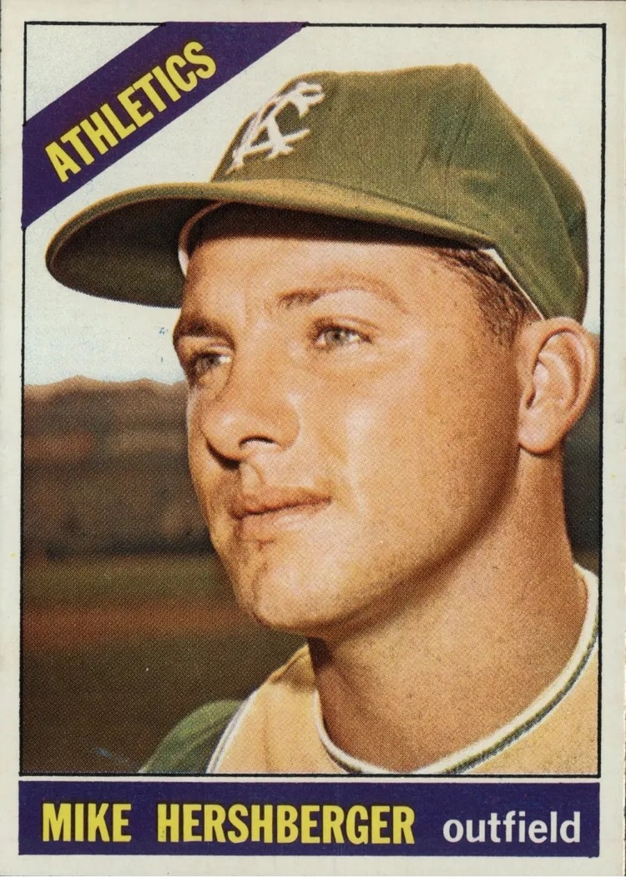 1966 Topps #236 Mike Hershberger, Kansas City Athletics